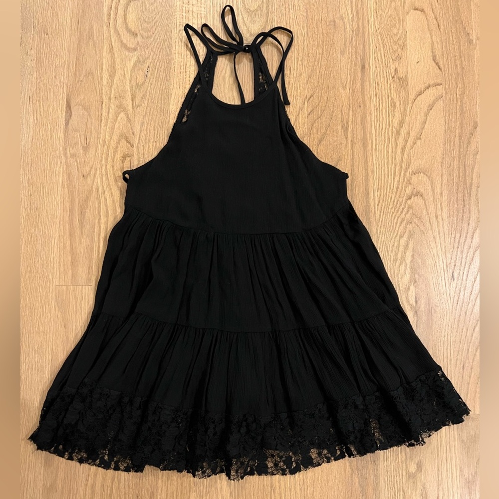 Black babydoll top